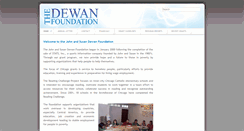 Desktop Screenshot of dewanfoundation.org