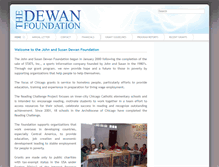 Tablet Screenshot of dewanfoundation.org